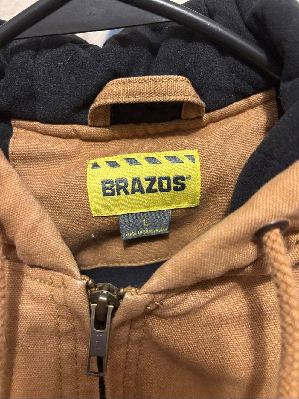 Brazos Heavy-Duty Hooded Work Jacket - Caramel Brown
